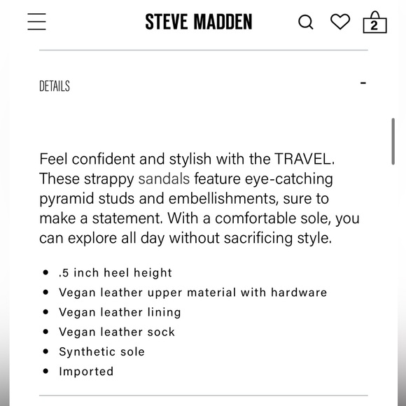 Women’s Steve Madden Travel Tan studded sandals size 7.5 GUC! - Picture 3 of 10